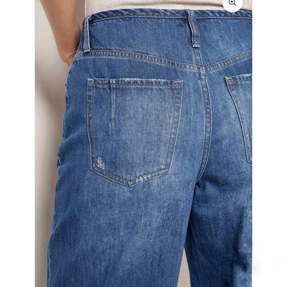 Evereve Ever Slouchy High Rise Wide Leg Jeans - Picture 8 of 9